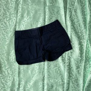 J. Crew Navy Blue Cotton Stretch Chino Shorts